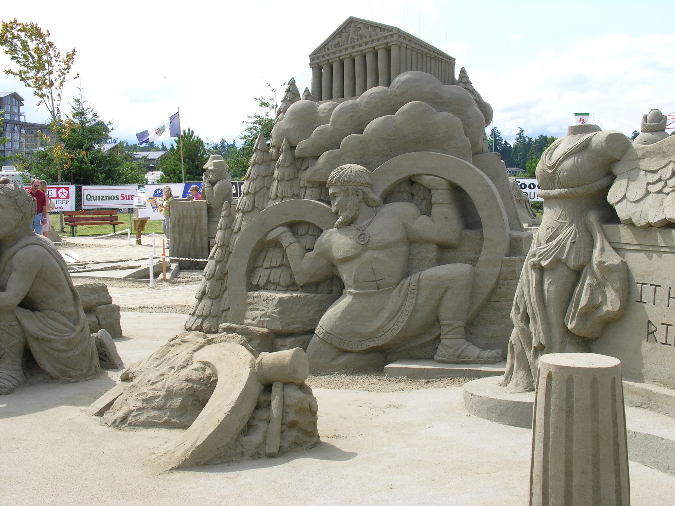 The Parkville International Sand Castle Competition.